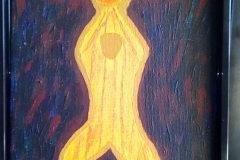 Acrylic on canvas board with black wooden frame | 13 x 18 cm